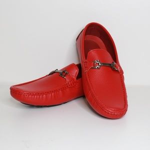 Bruno Homme Moda Italy Pepe-5 Loafer in Red